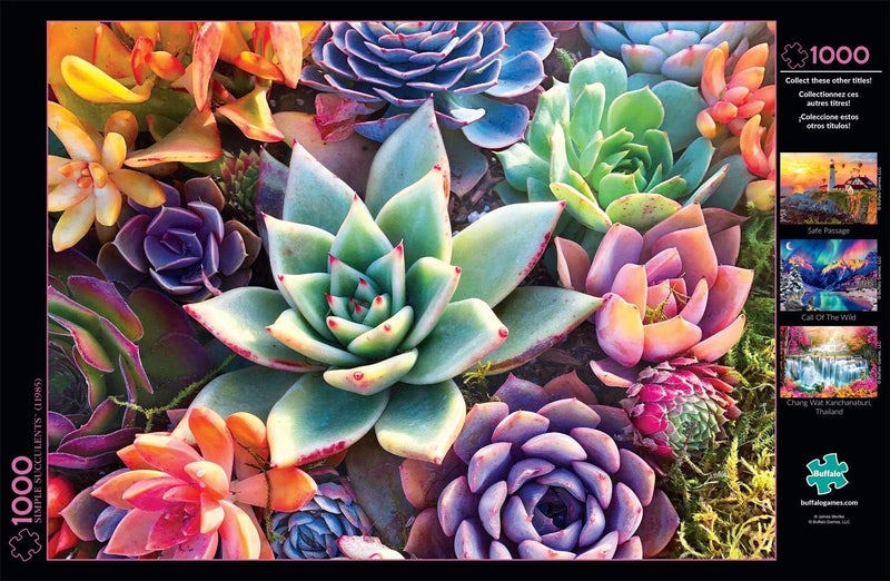 Buffalo Games - James Mertke - Simple Succulent - 1000 Piece Jigsaw Puzzle For Adults -Challenging Puzzle Perfect for Game Nights - Finished Size is 26.75 x 19.75 - Image 5